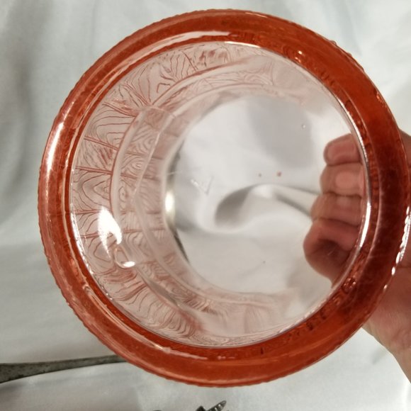 Vintage Cambridge Pink Depression Glass Keg Ice Bucket - Picture 4 of 4